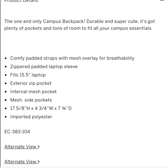 VS PINK BLING CAMPUS BACKPACK RARE - Picture 5 of 7